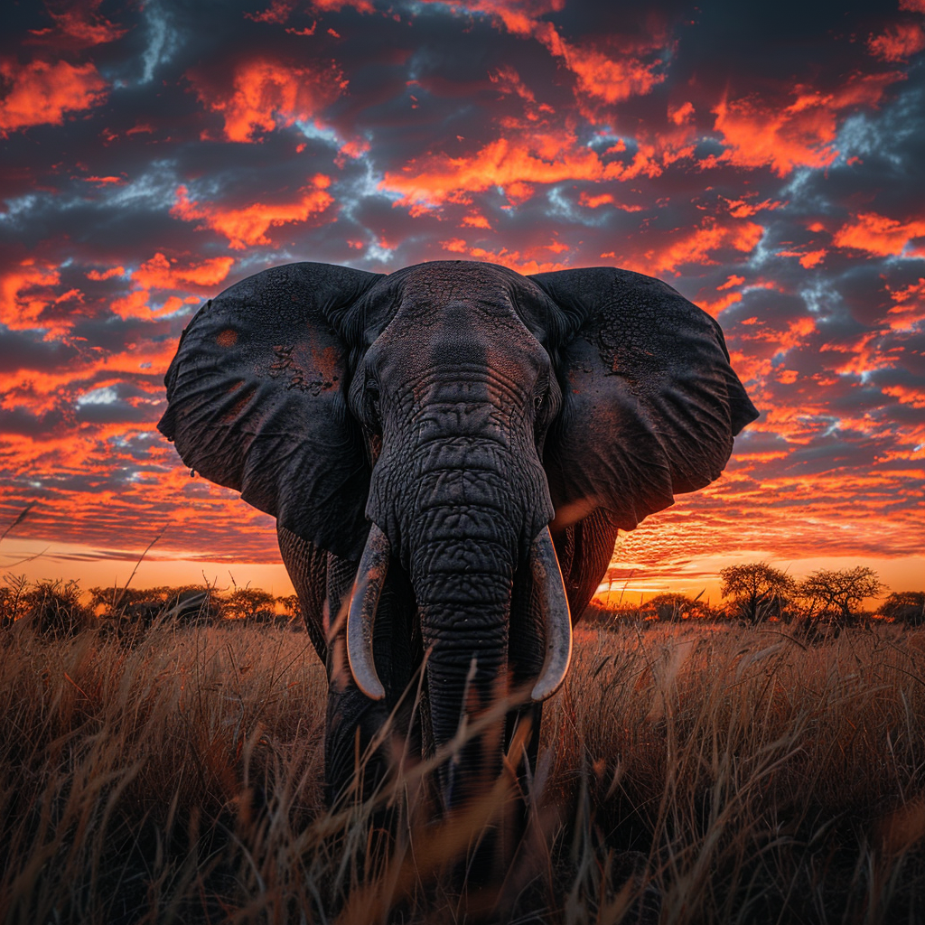 fotorealistic elephant AI